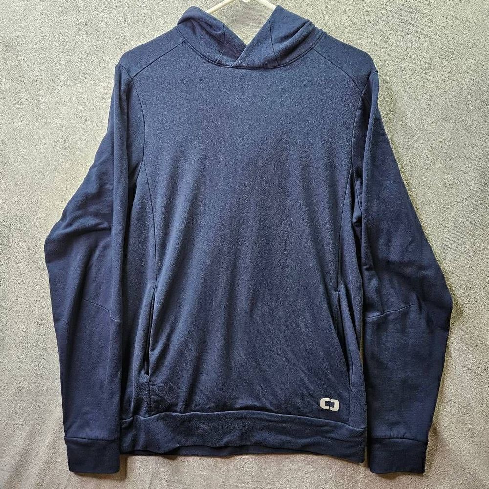 OGIO Hoodie Mens Medium Blue Endurance Luuma Pullover Sweatshirt